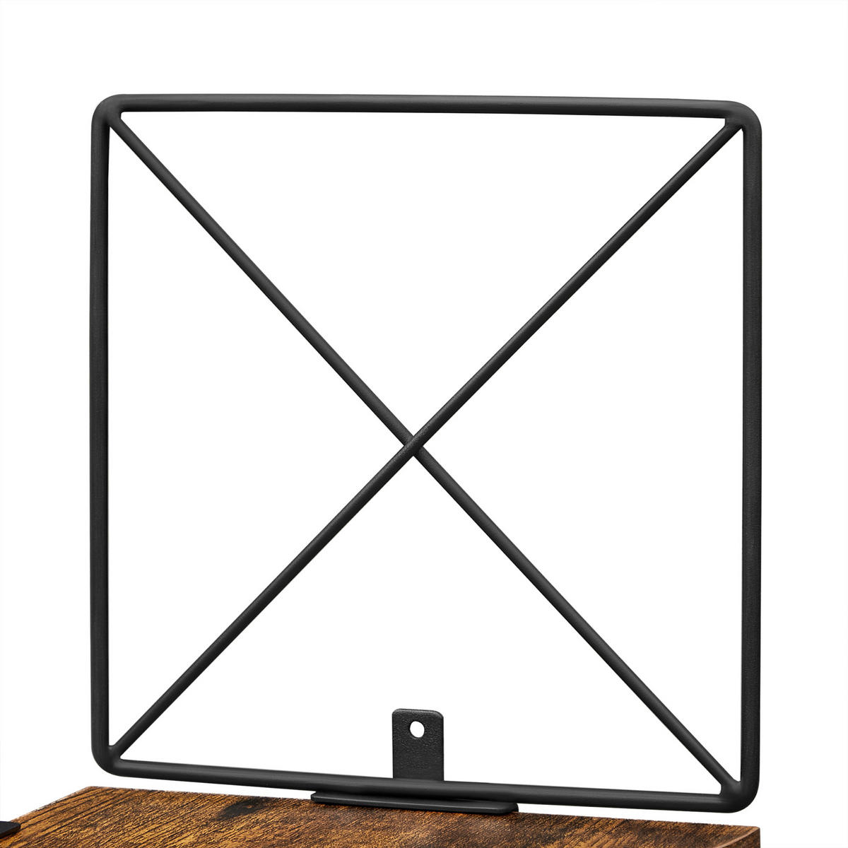 REGAL Recyclingholz Braun, Schwarz  - Schwarz/Braun, Basics, Holz/Metall (20/127,5/20cm) - Boxxx