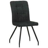 STUHL Mikrofaser Türkis  - Türkis/Schwarz, Design, Textil/Metall (44/88/59cm) - Boxxx