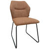 STUHL - Schwarz/Orange, Design, Textil/Metall (49/89,5/65cm) - Novel