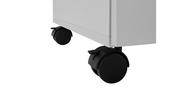 ROLLCONTAINER 40/56/39 cm  - Silberfarben/Grau, MODERN, Holzwerkstoff/Kunststoff (40/56/39cm) - Carryhome