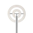 LED-DECKENFLUTER 40/180 cm    - Weiß/Nickelfarben, KONVENTIONELL, Kunststoff/Metall (40/180cm) - Dieter Knoll