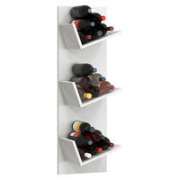 WEINREGAL 33/106,5/25,6 cm  - Weiß, Basics, Holzwerkstoff (33/106,5/25,6cm) - MID.YOU