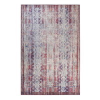 WEBTEPPICH 130/190 cm Embrace Blau, Grau, Lila, Orange  - Blau/Lila, KONVENTIONELL, Textil (130/190cm) - WECON HOME