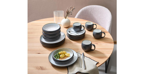 KOMBISERVICE Sandfarben Faro Sand 16-teilig 4 Personen  - Sandfarben, Design, Keramik - Novel