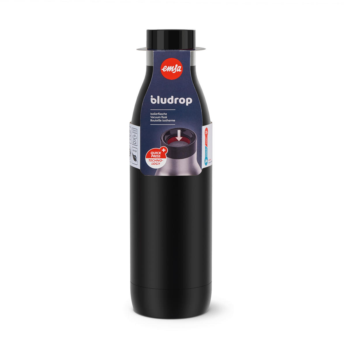 ISOLIERFLASCHE 0,7 L  - Basics, Metall (7,6/26,1/7,6cm) - Emsa