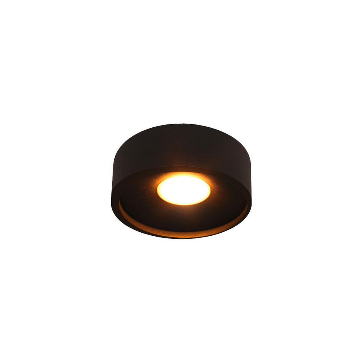LED-DECKENLEUCHTE  14/5 cm    - Schwarz, Design, Metall (14/5cm)