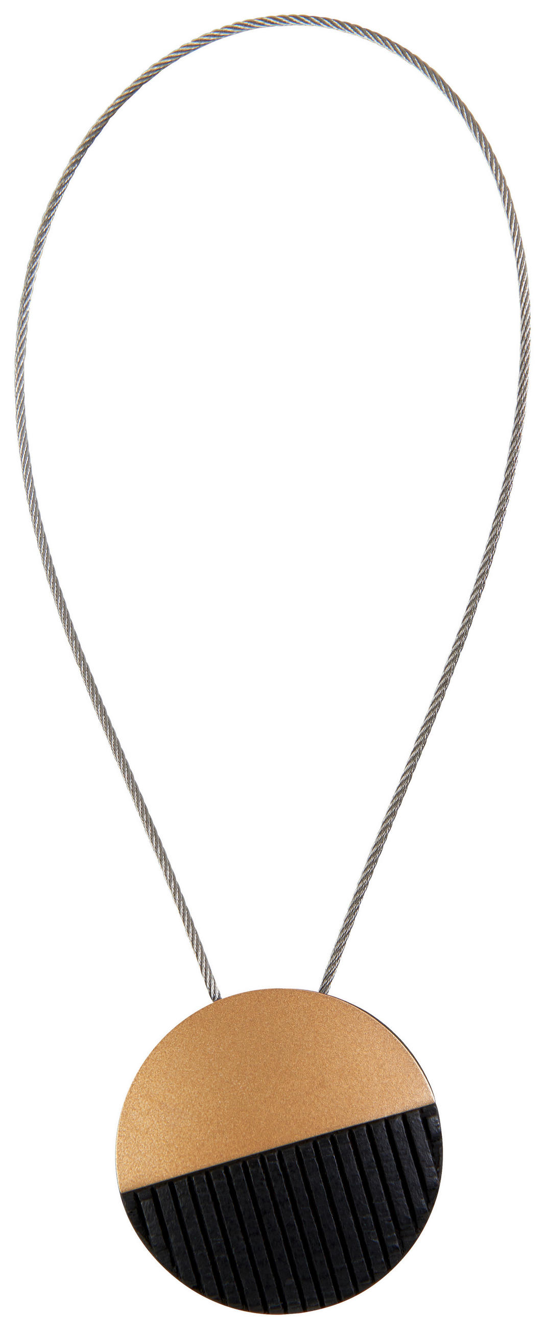 RAFFHALTER  - Goldfarben/Schwarz, Design, Holz/Metall (4cm) - Homeware