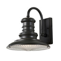 AUßENWANDLEUCHTE Redding 30.5/31.8 /34.1 cm  - Bronzefarben, KONVENTIONELL, Glas/Metall (30.5/31.8 /34.1cm) - Elstead Lighting