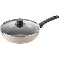 SCHMORPFANNE Ledro Keramikbeschichtung 28 cm  - Beige/Schwarz, Basics, Metall (28cm) - Ballarini