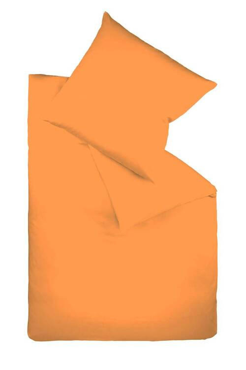 BETTWÄSCHE Satin 155/220 cm  - Orange, Basics, Textil (155/220cm) - Fleuresse