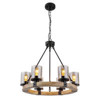 HÄNGLAMPA Lila 59/98 cm  - grå/svart, Natur, metall/trä (59/98cm) - Globo