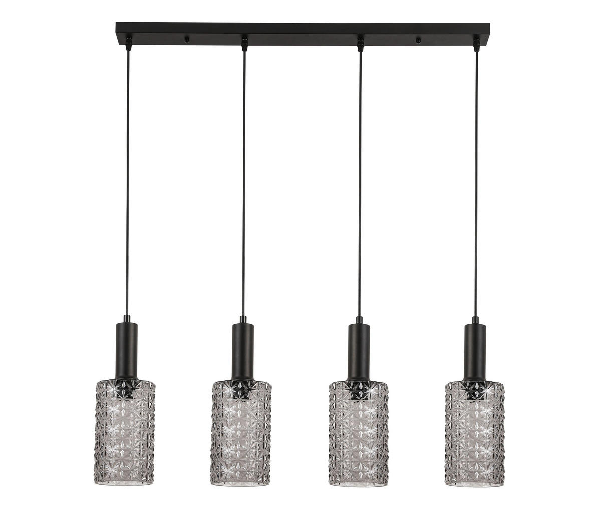 HÄNGLAMPA 12/87/120 cm  - svart, Basics, metall/glas (12/87/120cm) - Novel