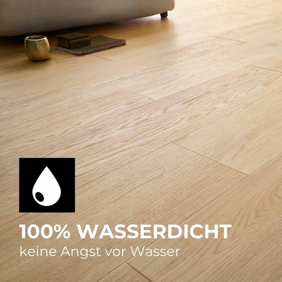 VINYLBODEN Eiche Arvada  per  m² - Design, Kunststoff (122/22,9/0,53cm) - Venda