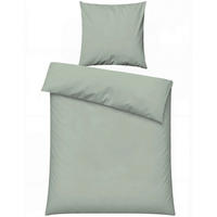 BETTWÄSCHE 135/200 cm  - Salbeigrün, Basics, Textil (135/200cm)