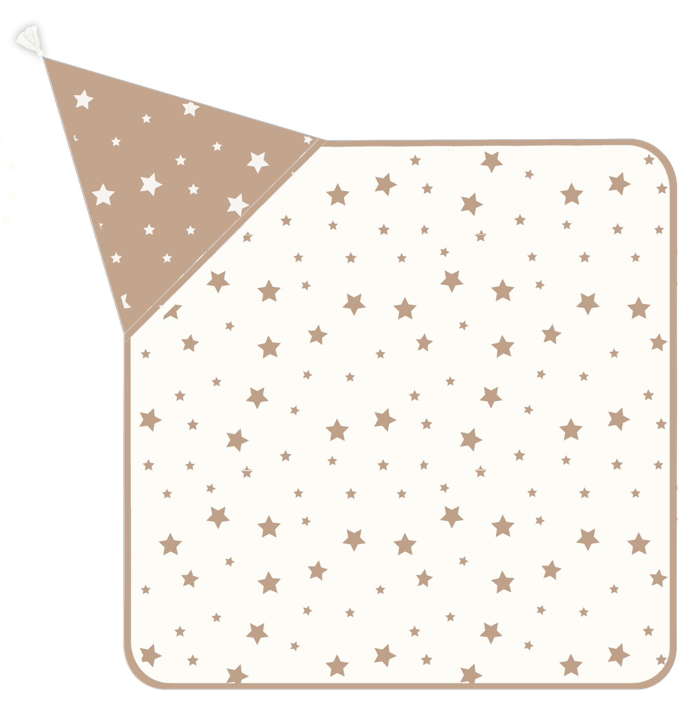RUČNIK S KAPULJAČOM  100/100 cm   ecru   - ecru, Basics, tekstil (100/100cm) - Patinio