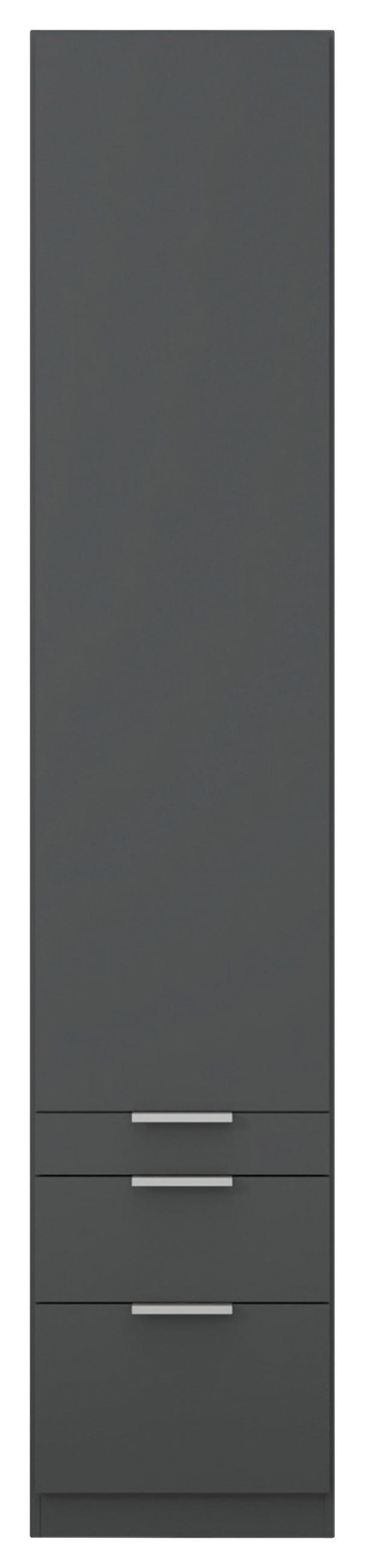 DREHTÜRENSCHRANK in Grau  - Alufarben/Grau, Modern, Holzwerkstoff (47/229/54cm) - Rauch Möbel