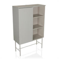 REGAL  82/35/130 cm Grau  - Grau, MODERN, Holzwerkstoff/Metall (82/35/130cm) - MID.YOU