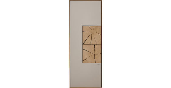 HÄNGEELEMENT Kerneiche vollmassiv Eichefarben, Fango - Fango/Eichefarben, Design, Glas/Holz (50/137/39cm) - Valnatura