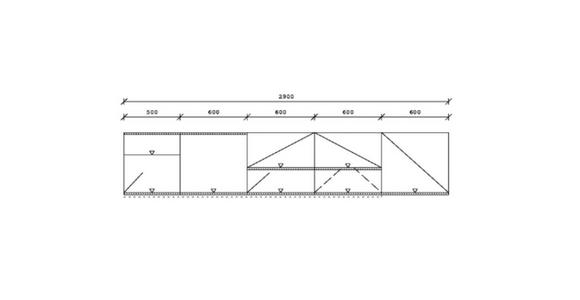 KÜCHENLEERBLOCK 290 cm   in Graphitfarben, Eichefarben, Salbeigrün  - Edelstahlfarben/Eichefarben, Design, Holzwerkstoff/Metall (290cm) - Xora