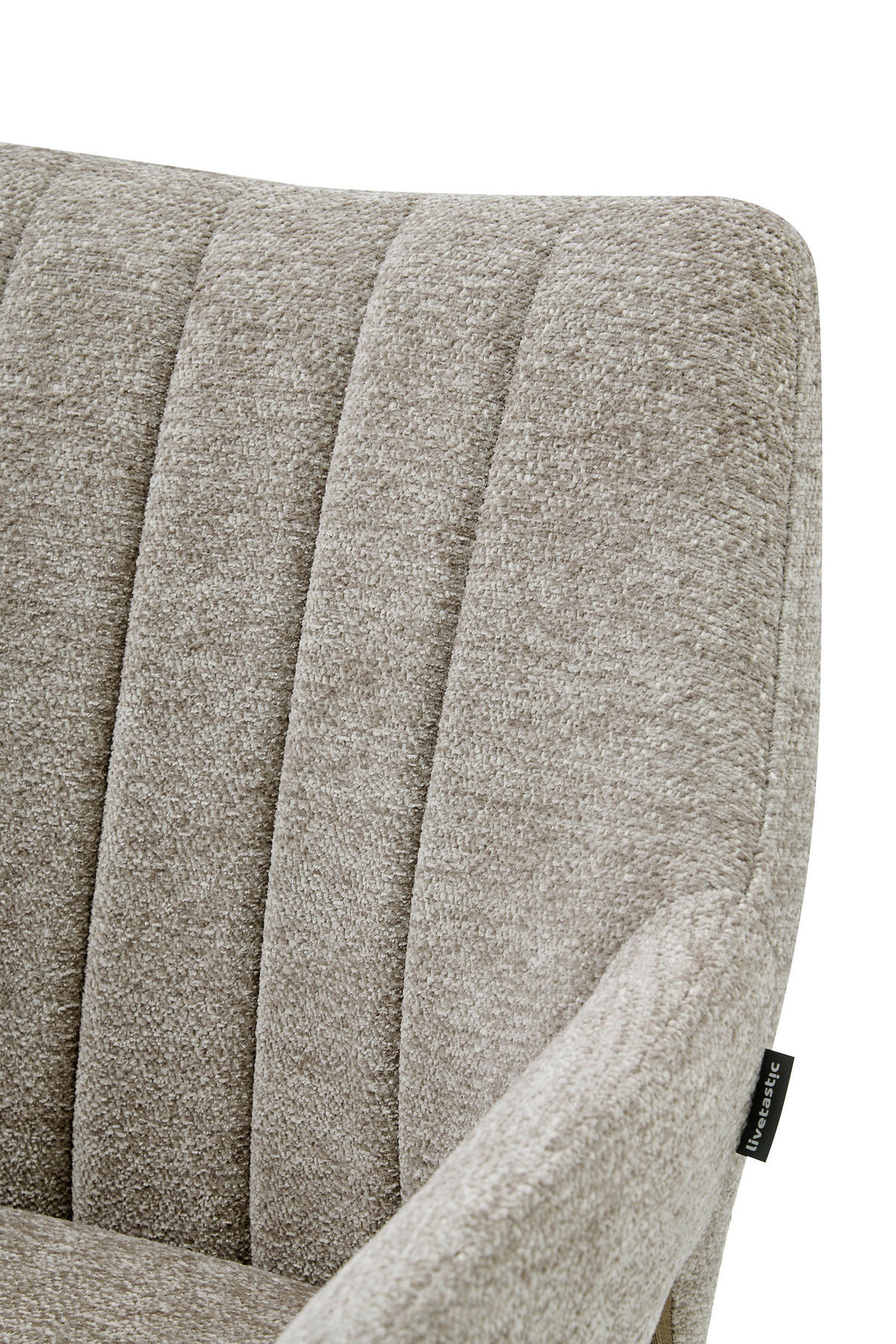 STOLICA S NASLONOM ZA RUKE  crna, taupe  drvo, metal, tekstil      - crna/taupe, Moderno, drvo/metal (57,5/85/62cm) - Livetastic