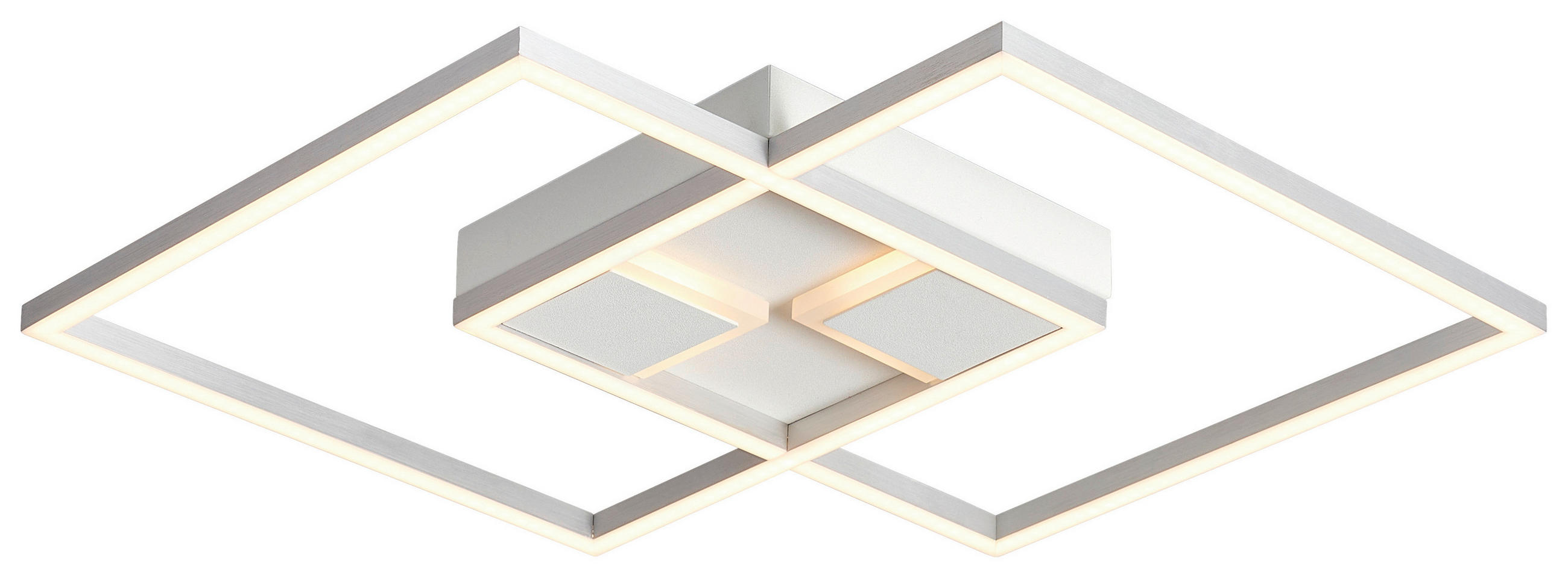 LED-DECKENLEUCHTE 27 W    42/42/4,5 cm  - Weiss, Basics, Kunststoff/Metall (42/42/4,5cm) - Boxxx