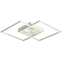 LED-TAKLAMPA Alexandria 27 W 42/42/4,5 cm  - vit, Basics, metall/plast (42/42/4,5cm) - Boxxx