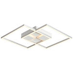 LED-DECKENLEUCHTE 42/42/4,5 cm   - Weiß, Basics, Kunststoff/Metall (42/42/4,5cm) - Boxxx