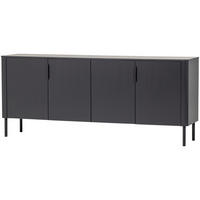 SIDEBOARD Gunnar  in 201/85/44 cm  - Schwarz, Design, Holz/Metall (201/85/44cm) - Livetastic