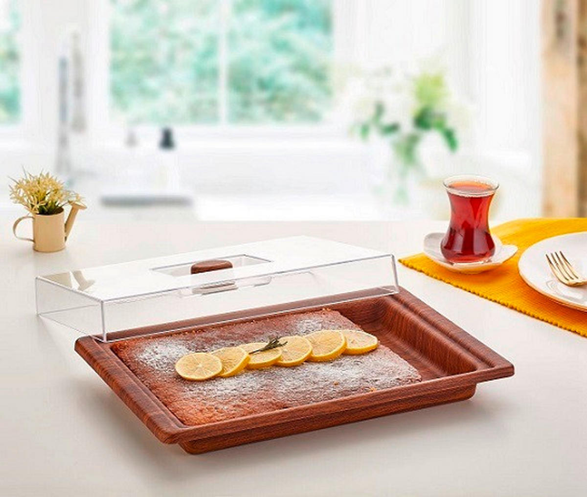 SÜTEMÉNYLAPÁT - barna, Basics, műanyag (0.6kg)