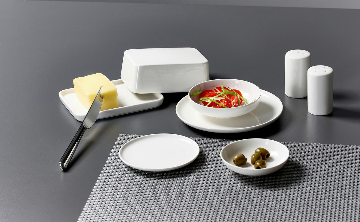 BUTTERDOSE Keramik Porzellan  - Weiß, KONVENTIONELL, Keramik (16/12/6,5cm) - Ritzenhoff Breker