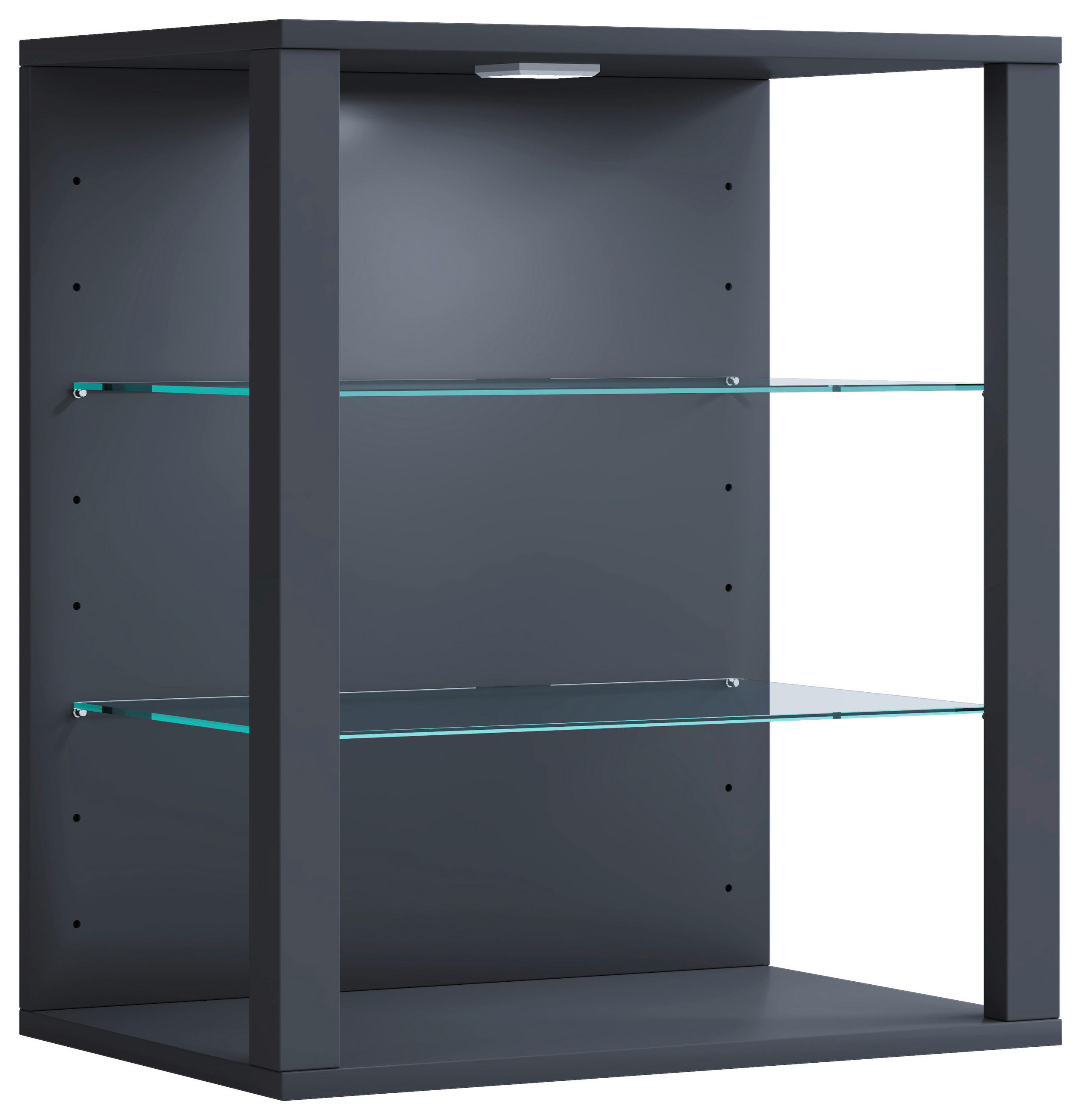 HÄNGEVITRINE in Anthrazit  - Anthrazit, Design, Glas/Holzwerkstoff (52/60/35cm) - MID.YOU