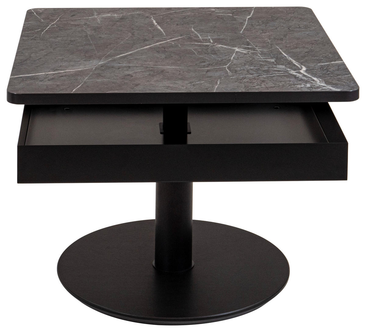 COUCHTISCH in Metall, Holzwerkstoff, Kunststoff 67/67/45-63 cm   - Anthrazit/Grau, Design, Holzwerkstoff/Kunststoff (67/67/45-63cm) - Venda