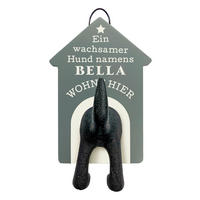 GARDEROBENHAKEN  in Petrol  - Petrol, Trend, Holzwerkstoff (16/10/6cm)
