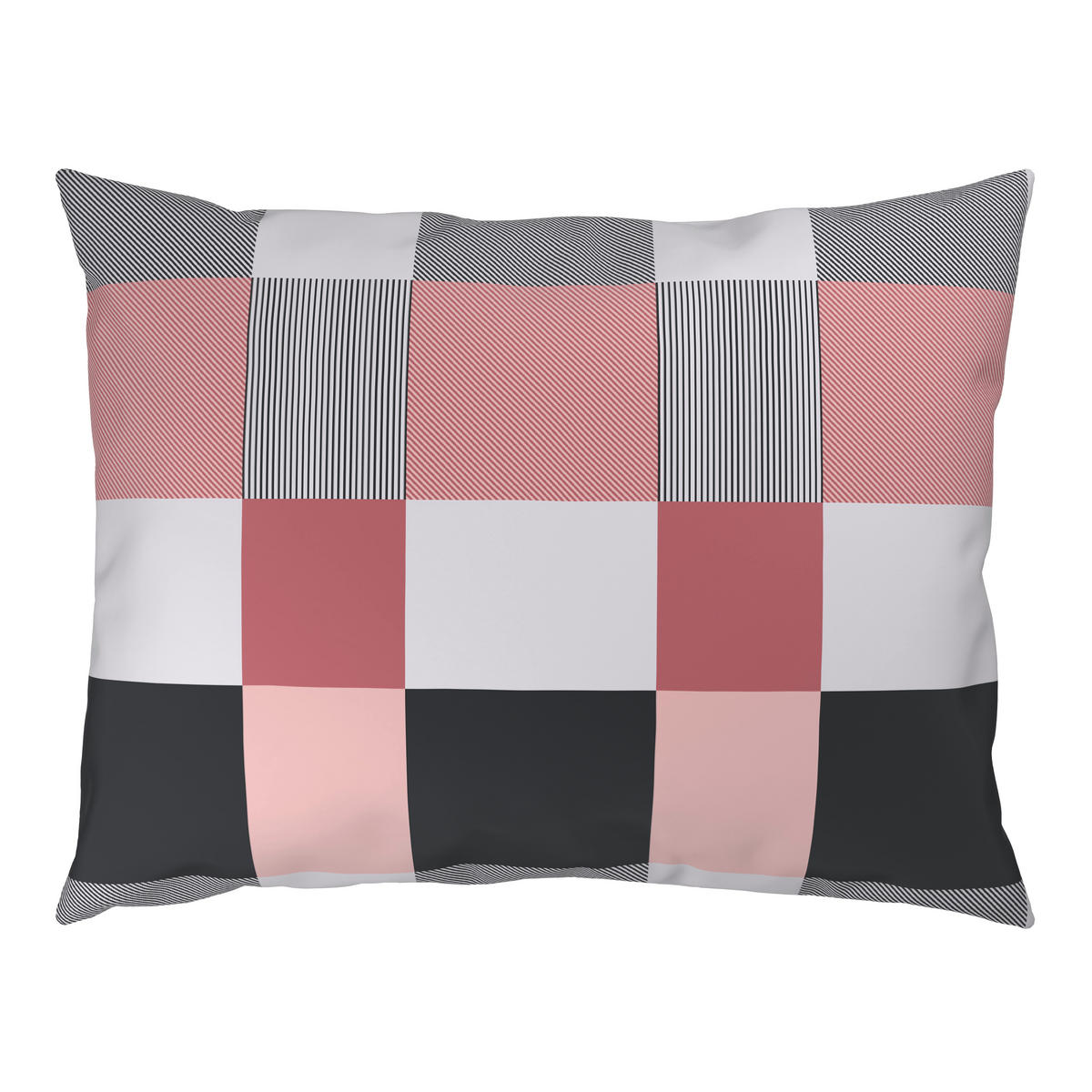 BETTWÄSCHE 2-teilig Mikrofaser 140/200 cm  - Pink/Grau, KONVENTIONELL, Textil (140/200cm) - Boxxx