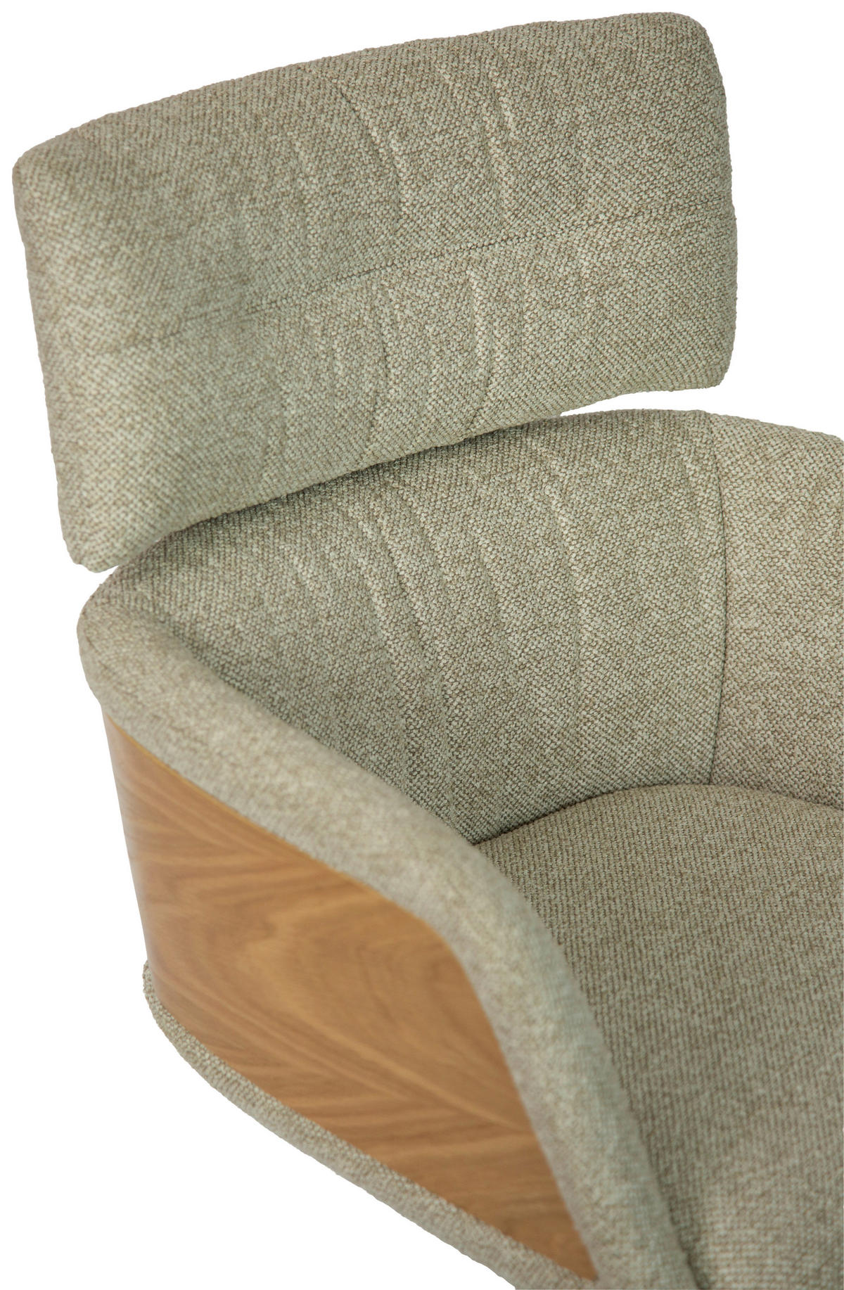 ARMLEHNSTUHL  in Eisen Webstoff  - Taupe/Eichefarben, Design, Holz/Textil (62/92/66cm) - Dieter Knoll