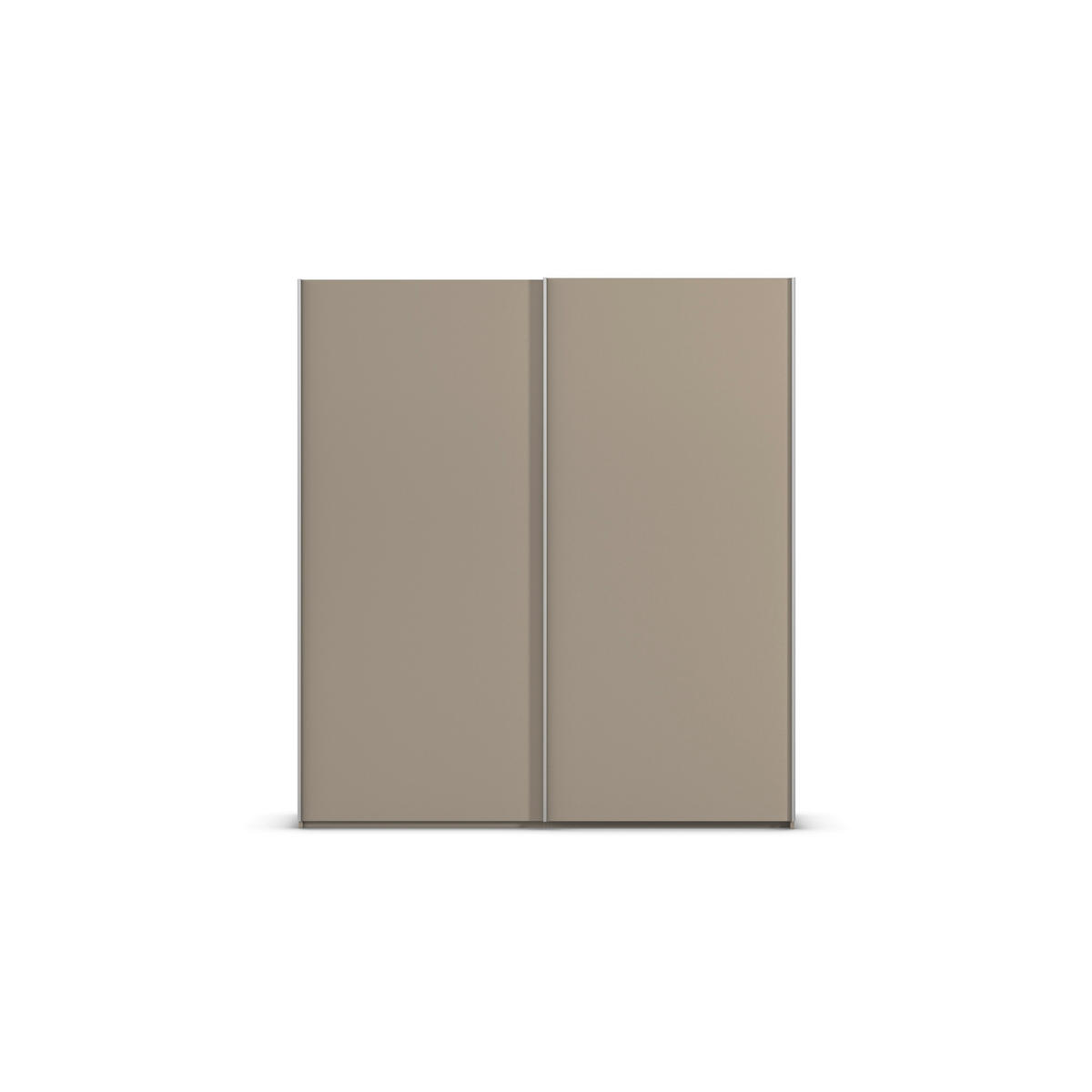 SCHWEBETÜRENSCHRANK 201/223/69 cm,  in Alufarben, Fango, 2 Tür(en)  - Fango/Alufarben, Basics, Holzwerkstoff/Metall (201/223/69cm) - Rauch Möbel