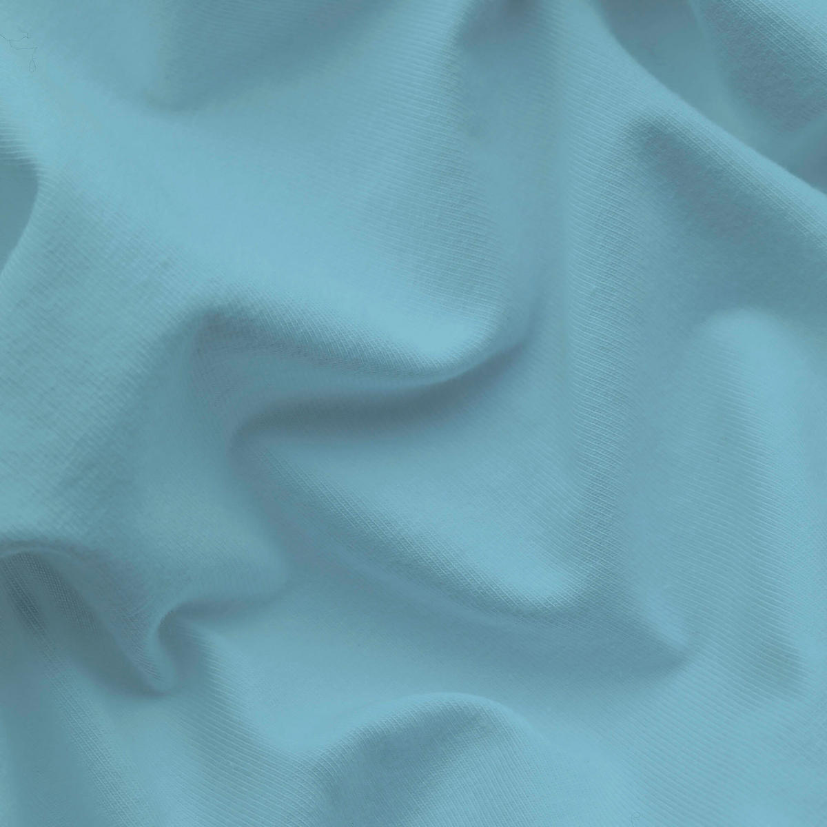 KOPFPOLSTERBEZUG EASY JERSEY 60/80 cm  - Blau, Basics, Textil (60/80cm) - Schlafgut