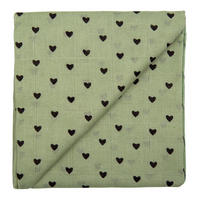 MULLWINDELN    - Anthrazit/Grün, Basics, Textil (60/0.1/60cm) - ZEWI