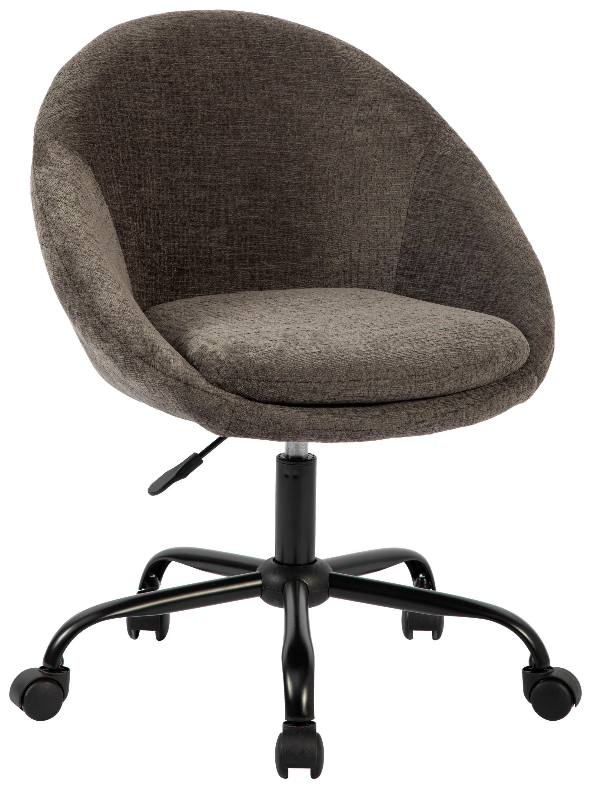 DREHSTUHL Struktur Grau, Weiß  - Weiß/Grau, MODERN, Kunststoff/Textil (62/79/87/61cm) - MID.YOU