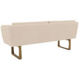 SITZBANK 224/91/69 cm Flachgewebe Beige massiv Holz  - Eichefarben/Beige, Design, Holz/Textil (224/91/69cm) - Valnatura