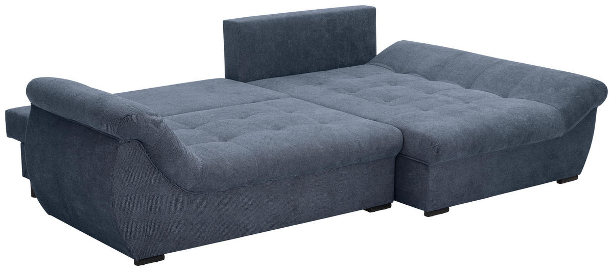 ECKSOFA Anthrazit Flachgewebe  - Anthrazit/Schwarz, Design, Kunststoff/Textil (278/175cm) - Xora