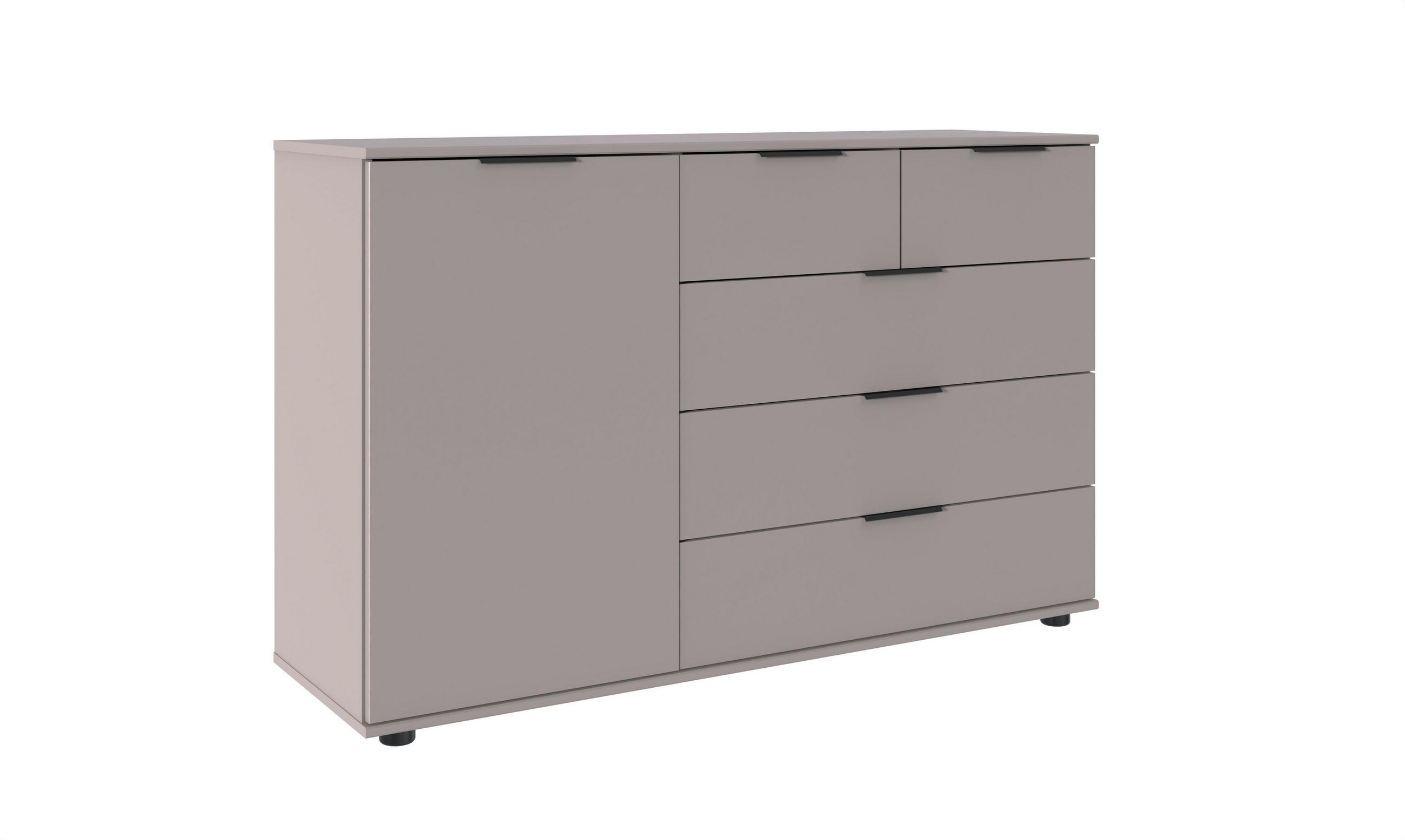 KOMÓD 130/83/41 cm  - bézs/szahara, Design, műanyag/faalapú anyag (130/83/41cm) - Carryhome