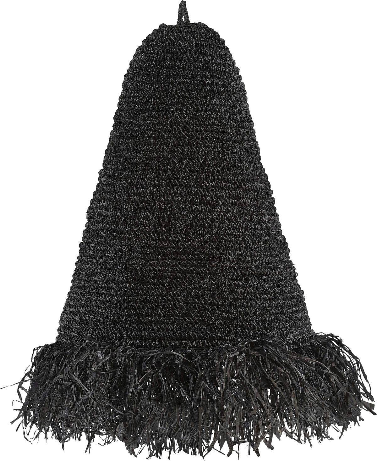 LEUCHTENSCHIRM 47/57 cm   - Schwarz, Trend, Naturmaterialien (47/57cm)
