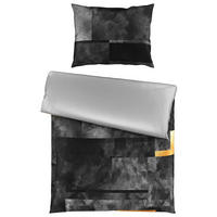OBOJESTRANSKA POSTELJNINA CIARA 140/200 cm saten siva  - siva, Basics, tekstil (140/200cm) - Esposa