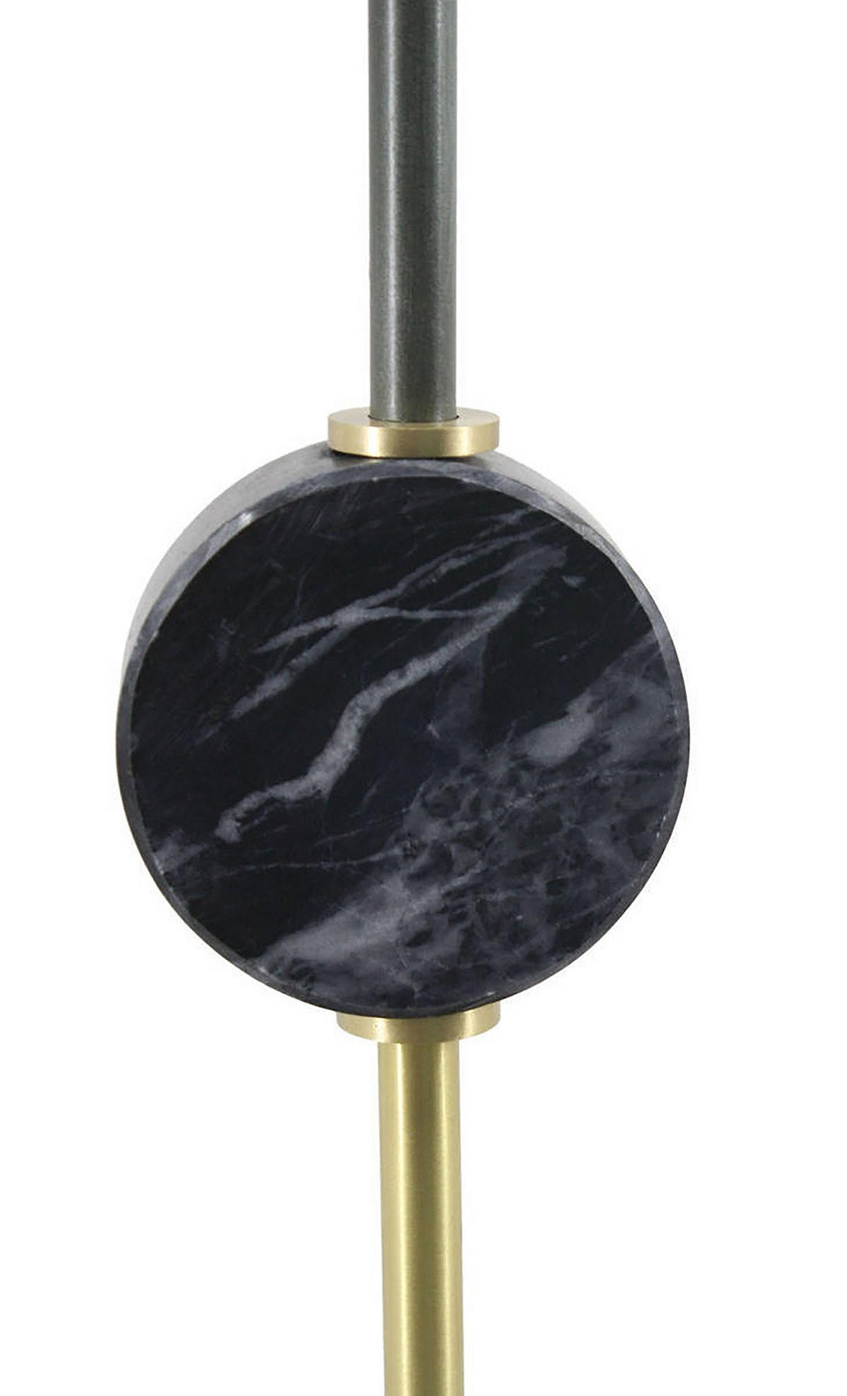 STOLNÍ LAMPA, E27, 115/15/58 cm - černá/barvy zlata, Trend, kov (115/15/58cm) - P & B