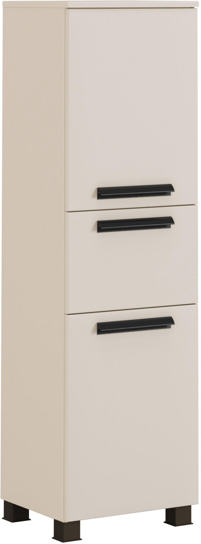 MIDISCHRANK 40/130/35 cm  - Sandfarben/Schwarz, Konventionell, Holzwerkstoff/Kunststoff (40/130/35cm) - Xora