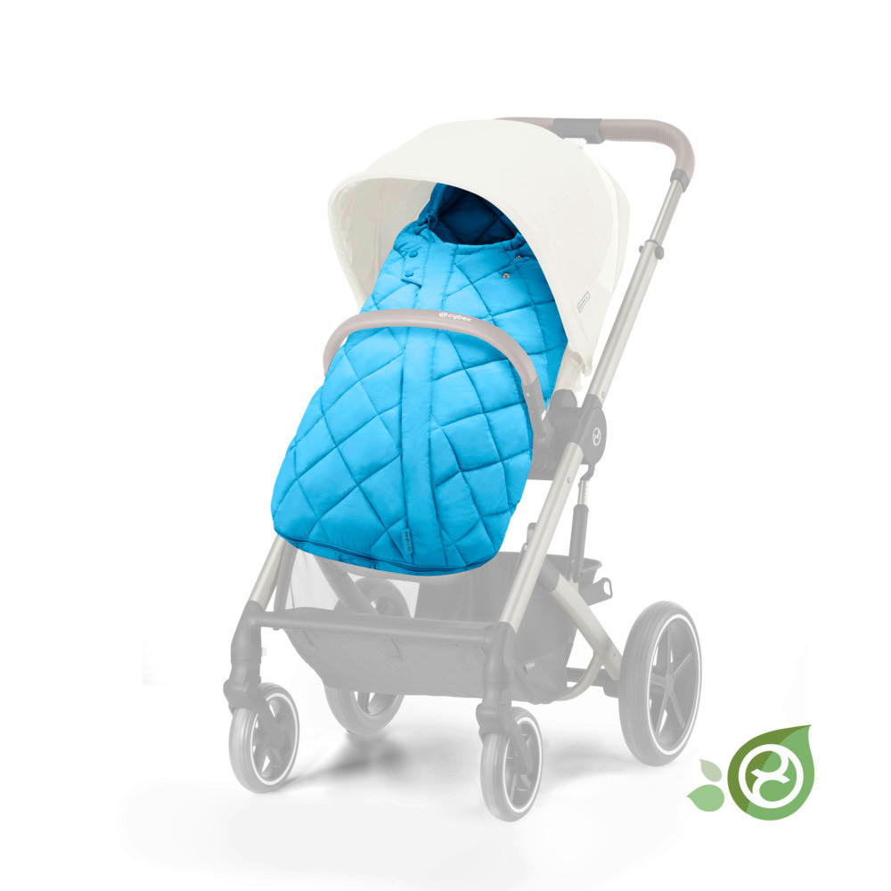 FUßSACK Snogga 2  - Blau, Basics, Textil (90/50/20cm) - cybex GOLD