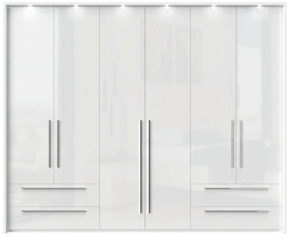 ORMAR SA KLASIČNIM VRATIMA bela, bela visoki sjaj  277/226/60 cm  - bela visoki sjaj/bela, Dizajnerski, pločasti materijal/plastika (277/226/60cm)