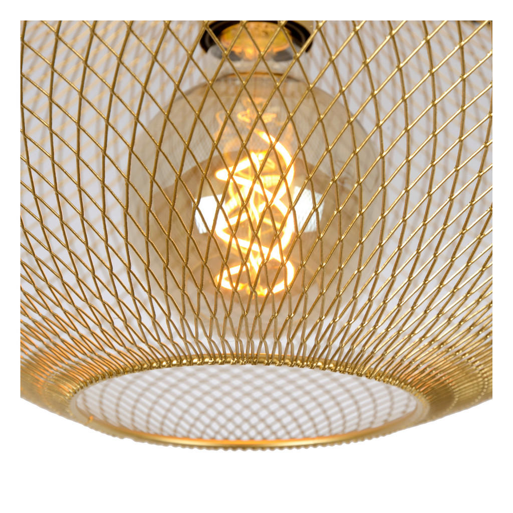Thumbnail - Lucide Deckenleuchte Mesh, Messing, Metall, oval,oval, 24 cm, RoHS, Reach, Lampen & Leuchten, Innenbeleuchtung, Leuchten...