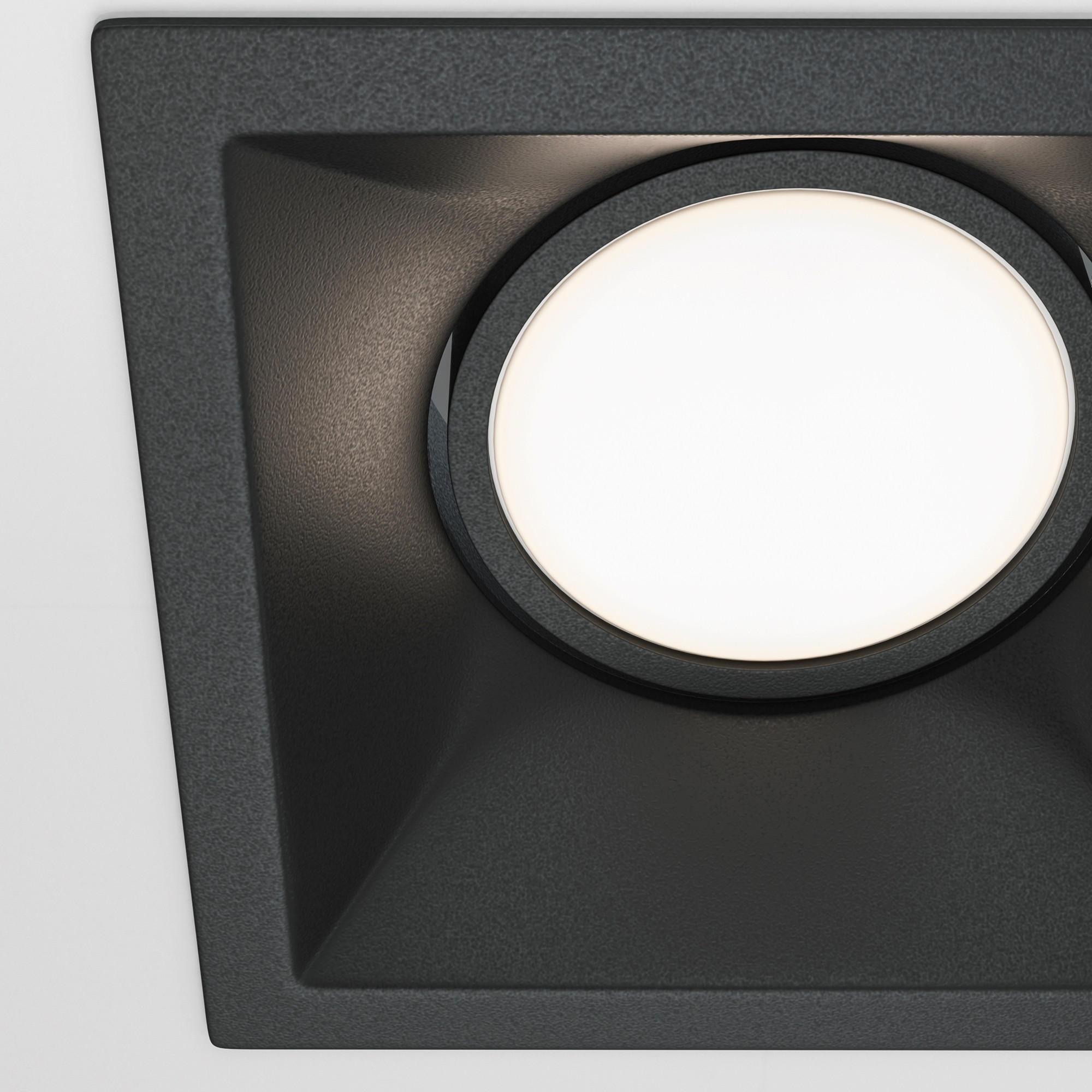DECKENSPOTS Downlight 9/9/4.5 cm   - Schwarz, Trend, Metall (9/9/4.5cm) - MAYTONI